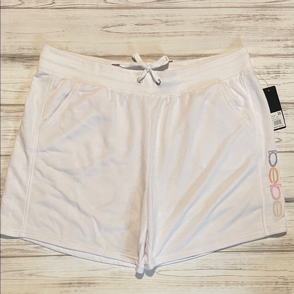 Bebe Women's White Athletic Shorts